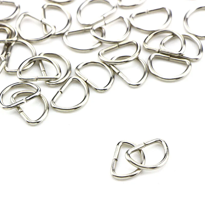 

10Pcs Matal D Ring D Jump Ring Snap Hook Trigger Lobster Clasps Clips DIY Jewelry Findings
