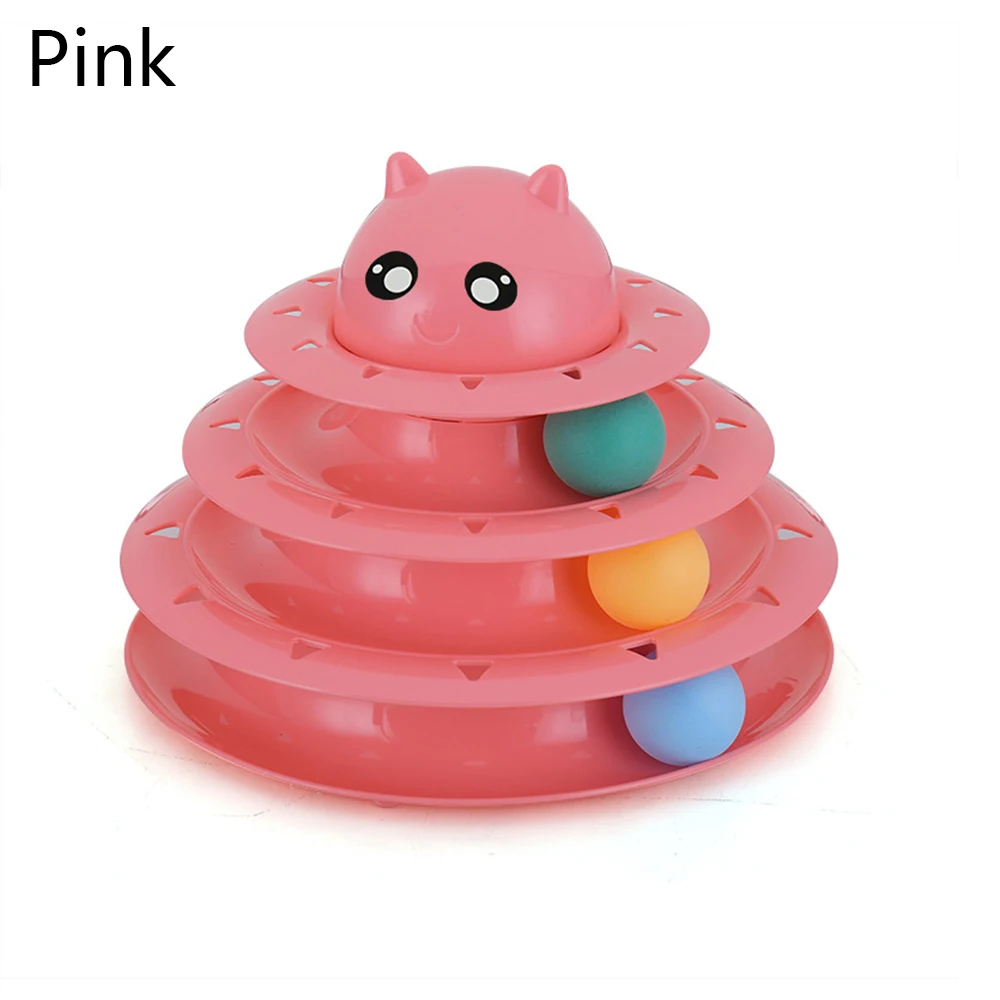 IQ Traning! Забавная игрушка для кошек игрушки интеллект тройной игровой диск мячи