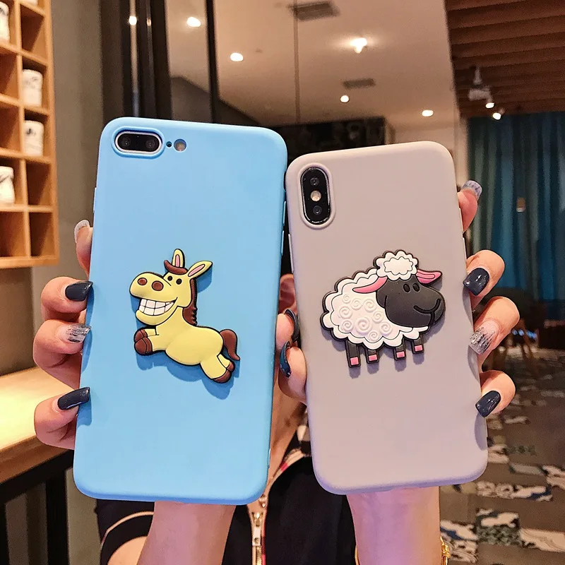 Шокопрочный чехол для телефона TPU для Samsung серии A 50 30 60 70 10 20 40 9 8 7 6 5 E S 2018 М Картонный чехол с животными.