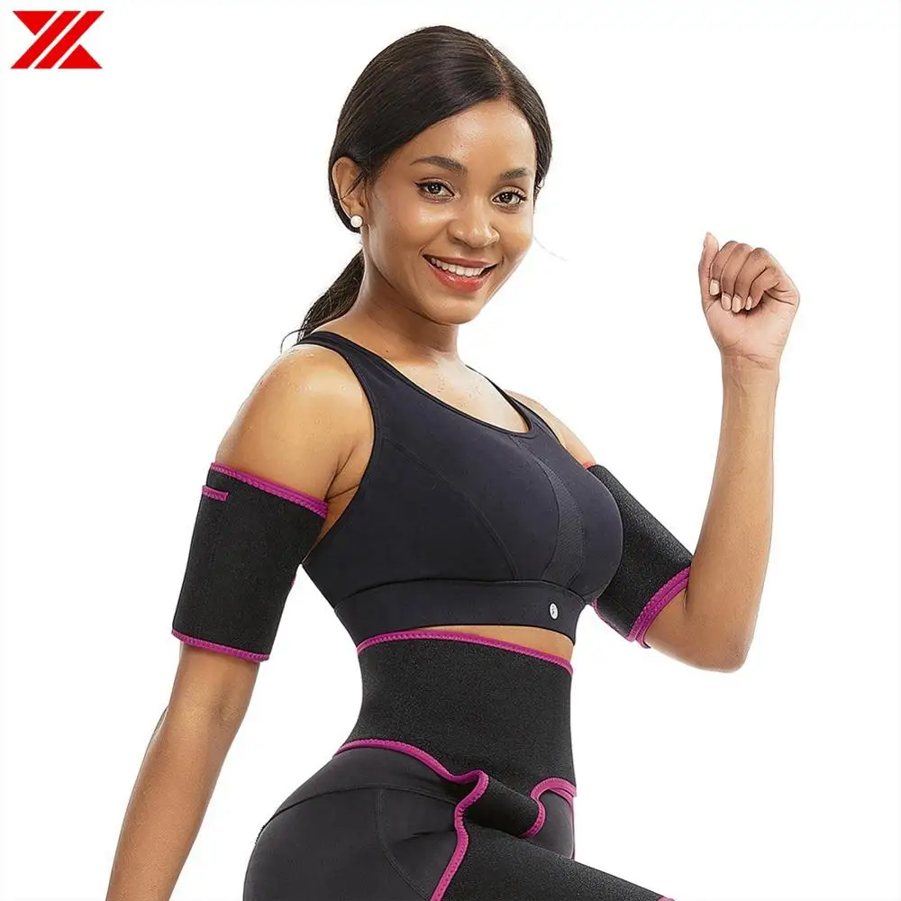 HEXIN Arm Shaper неопрен 1 пара рукава для похудения тонкие наклейки на ноги сауна пот