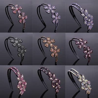 fashion headband hoop hairband rhinestone womens flower crystal hair band hair accessories