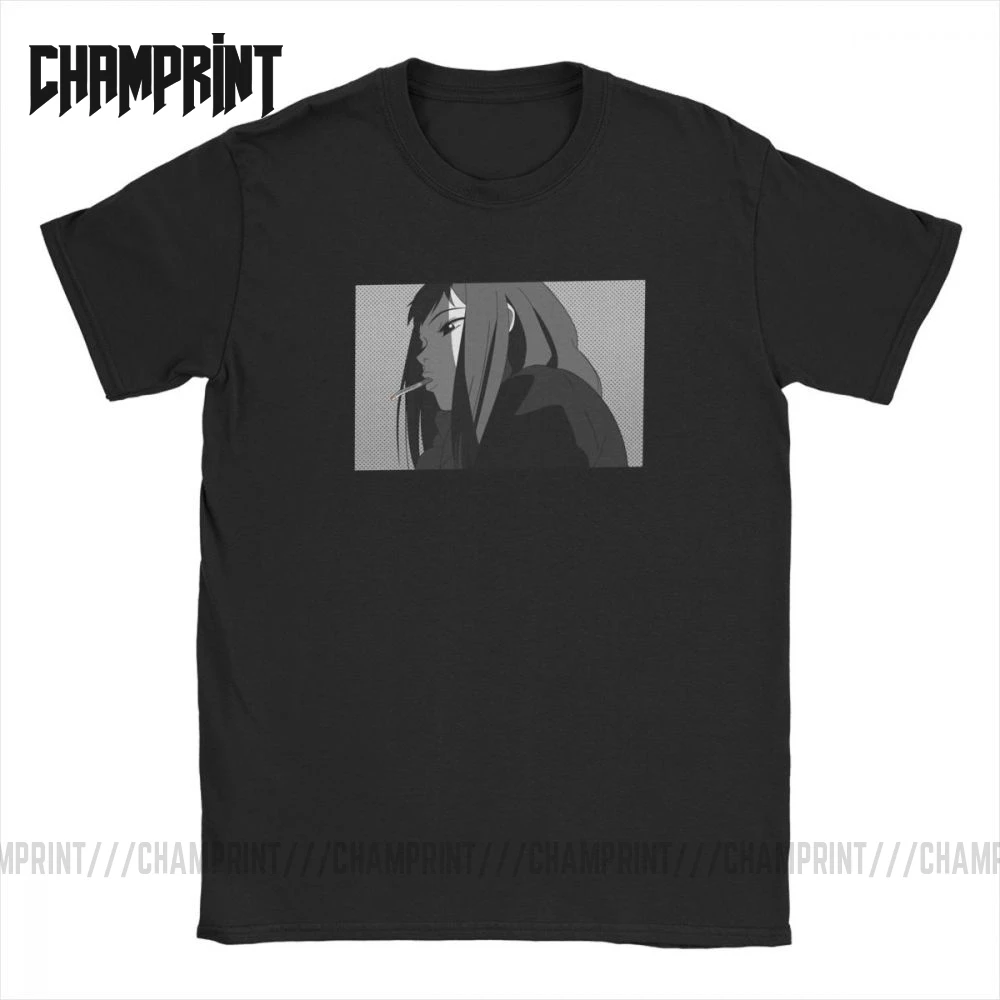 Мужские футболки Mamimi FLCL Забавные с коротким рукавом и вырезом лодочкой из