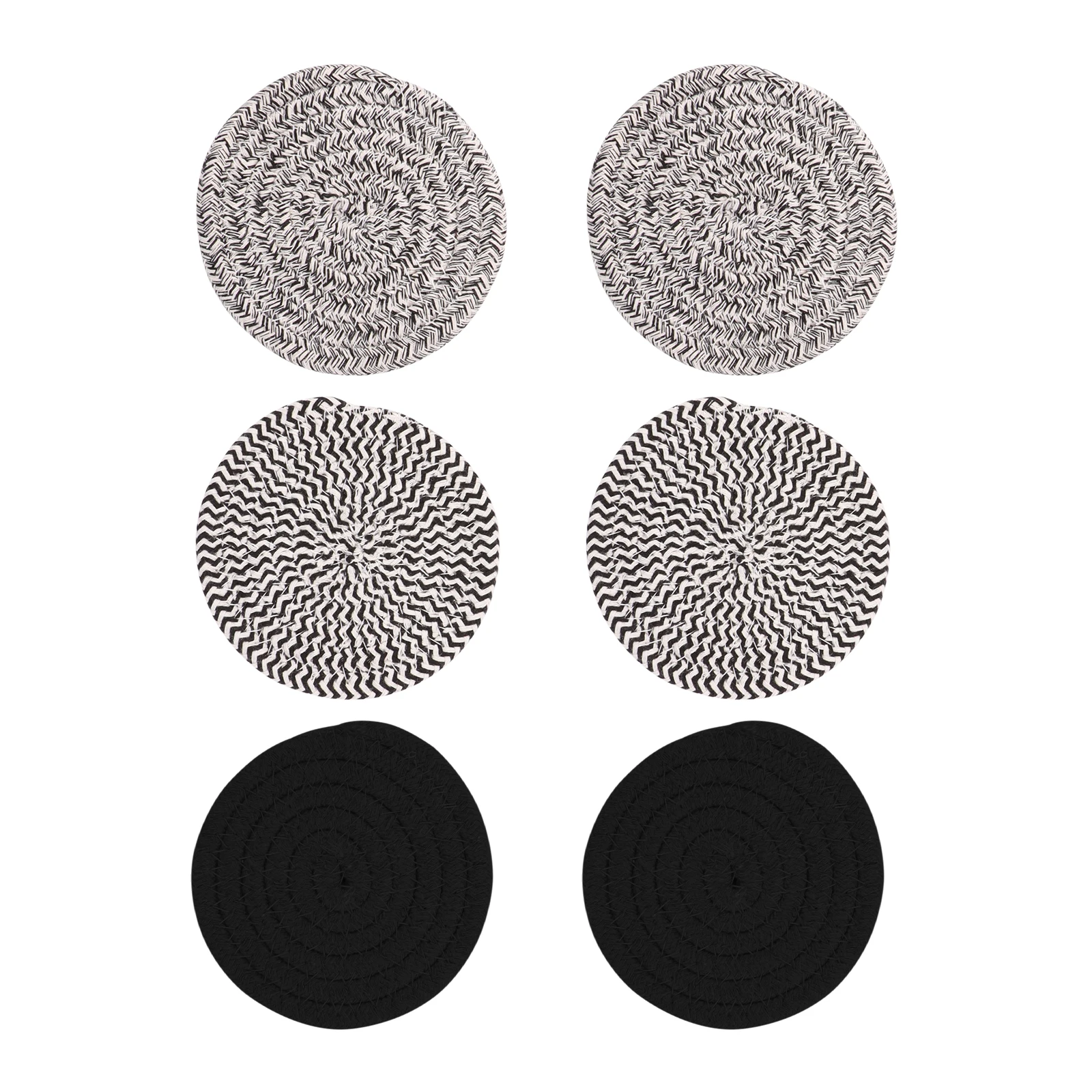 6 шт Хлопок Веревка чашка Pad деликатный прочный декоративный хлопок сплетенный