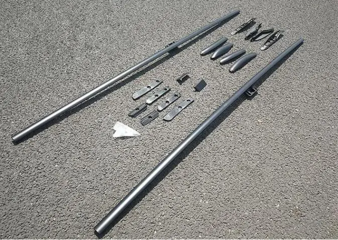 Aluminum Alloy Top Roof Rack Rail Luggage &amp Cross bar For Mercedes Benz VITO V-class V260 Valente W447 2016-2021 (Black Silver) |