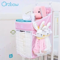 orzbow baby diaper nursery organizer baby bed crib hanging storage bags infant newborn changing table diaper caddy organizer