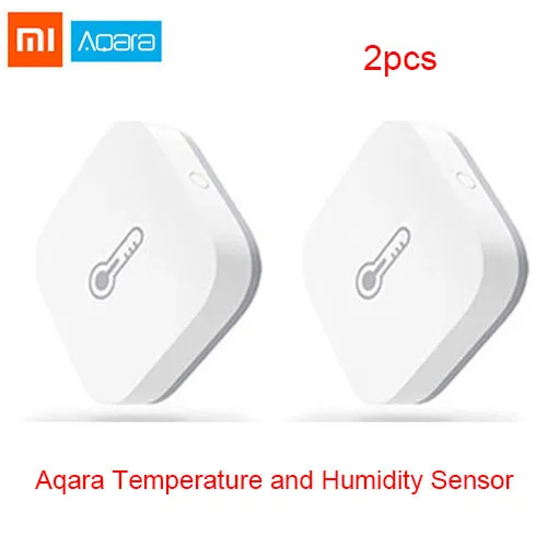Xiaomi aqara хаб умный дом комплекты шлюз настенный беспроводной переключатель влажности движения воды датчик двери двухсторонний модуль управления Homekit - Цвет: 2xAqara Humidity