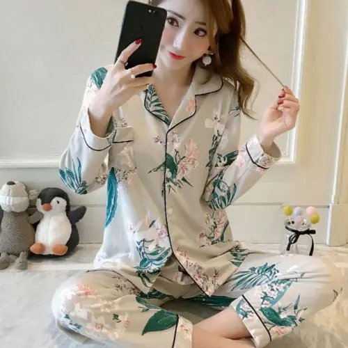 Новинка 2020 женские пижамные комплекты милый мультяшный пижамный комплект с