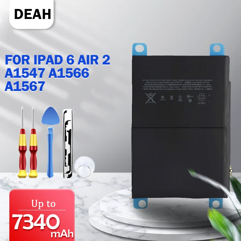 Аккумулятор 7340 мАч для Apple iPad6 iPad 6 Air2 Air 2 A1547 A1566 A1567 сменный литий ионный полимерный