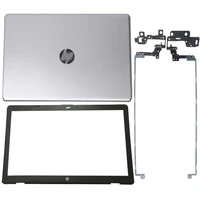 new laptop lcd back coverfront bezelhinges for hp 17 bs 17 ak 17 br series 926482 001 933291 001 silver