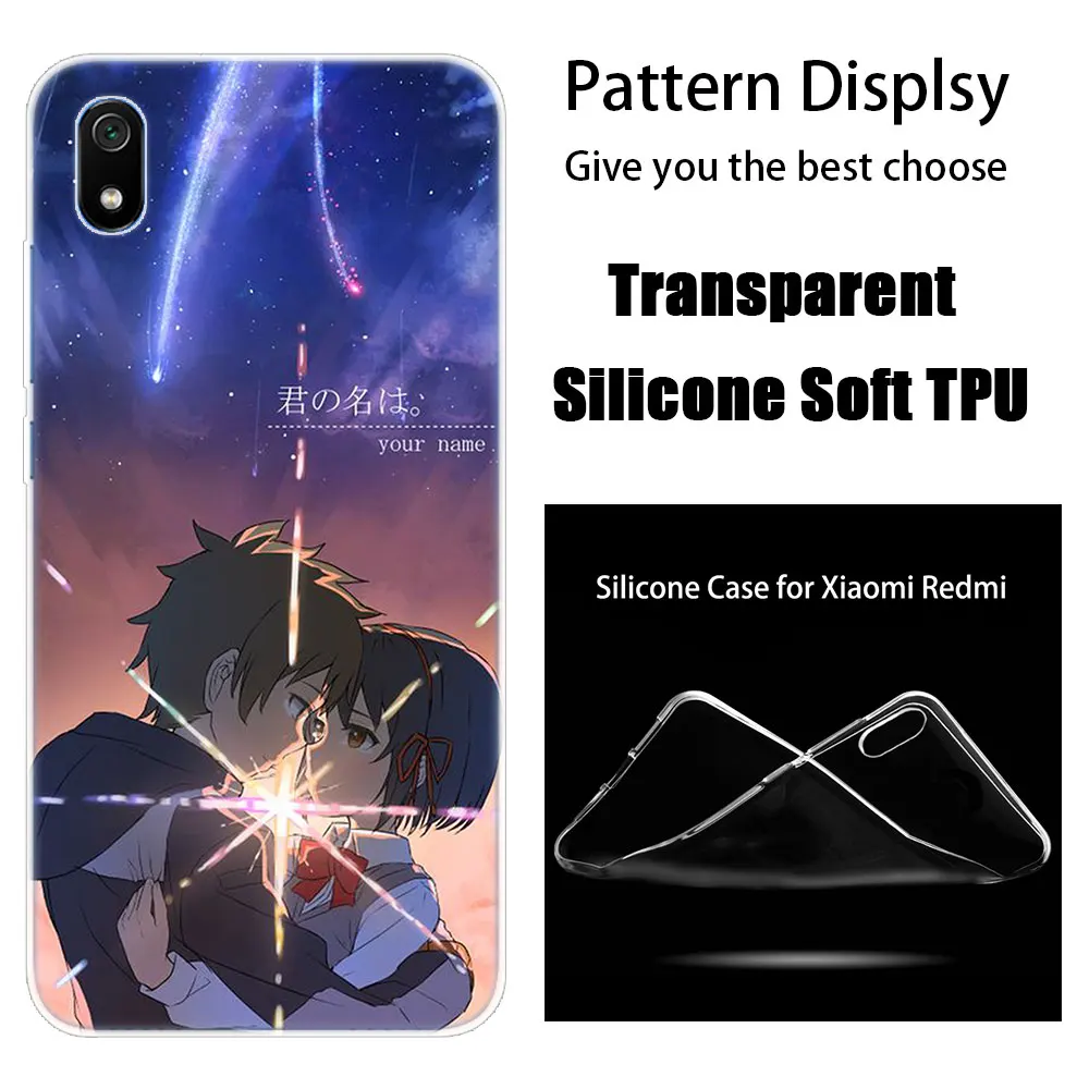 Роскошный силиконовый чехол аниме ваше имя Kimi no Na wa для Xiaomi Redmi K20 Pro 7 7A 6 6A 4X5 Plus S2 GO Note 8 7 6 5 Pro 4