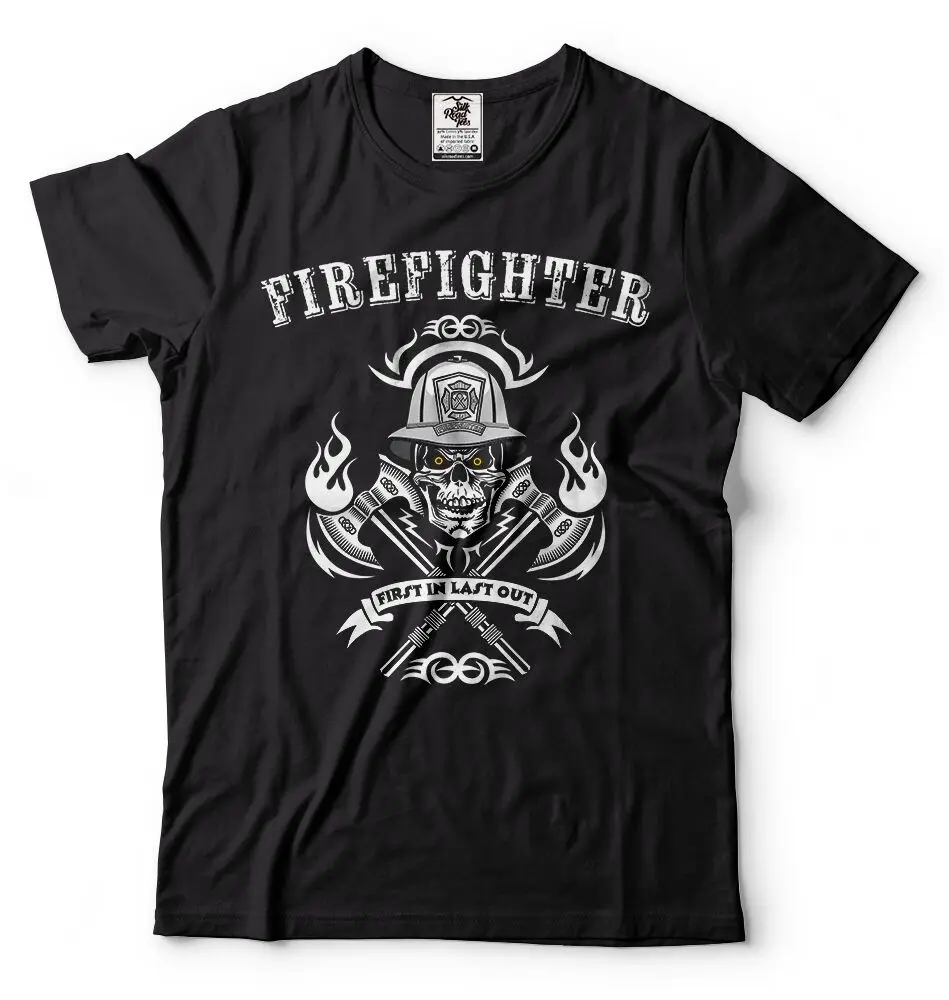 Футболка Firefighter пожарный пожарного футболка подарок для папа Tee2021 высокого