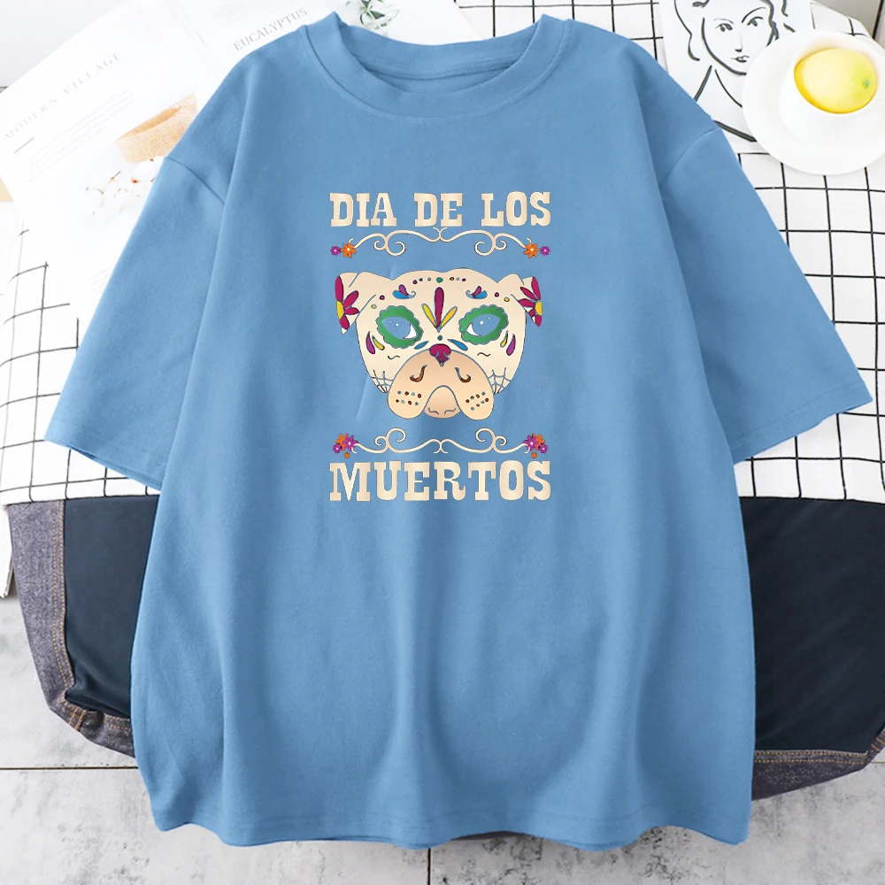

Dia De Los Muertos Gift Print Woman Tshirts Summer Anime Kawaii Tops Casual Harajuku T Shirts Fashion Breathable Female T Shirt