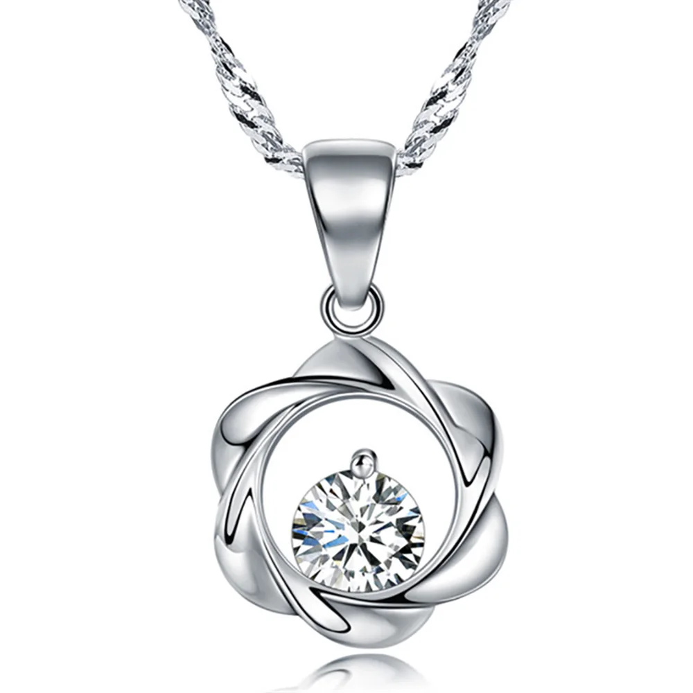 

Fashion Women's Zircon Stone Pendant Necklace 45mm Chain Choker for DIY Making Charm Pendant Necklace Jewelry Accessories