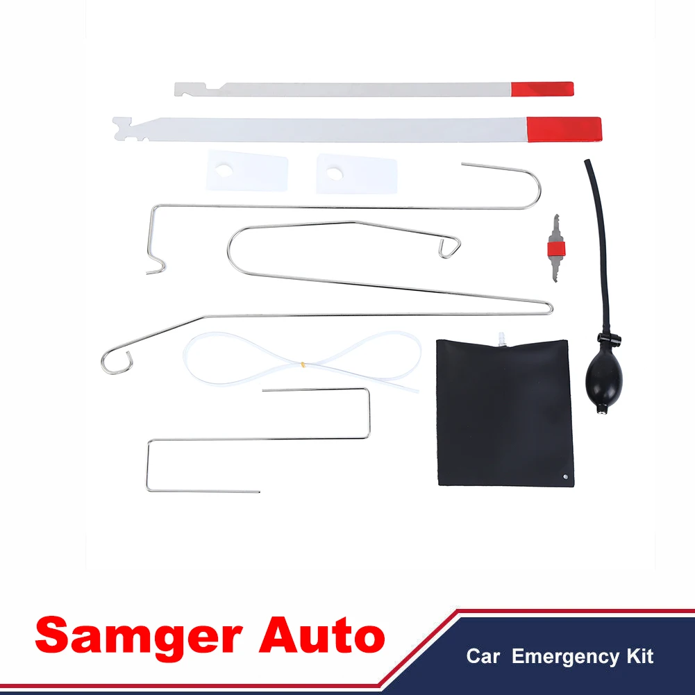 

Набор инструментов для разблокировки автомобильной двери Samger, полезный инструмент для аварийного воздушного клина автомобиля, 10 шт. с возд...