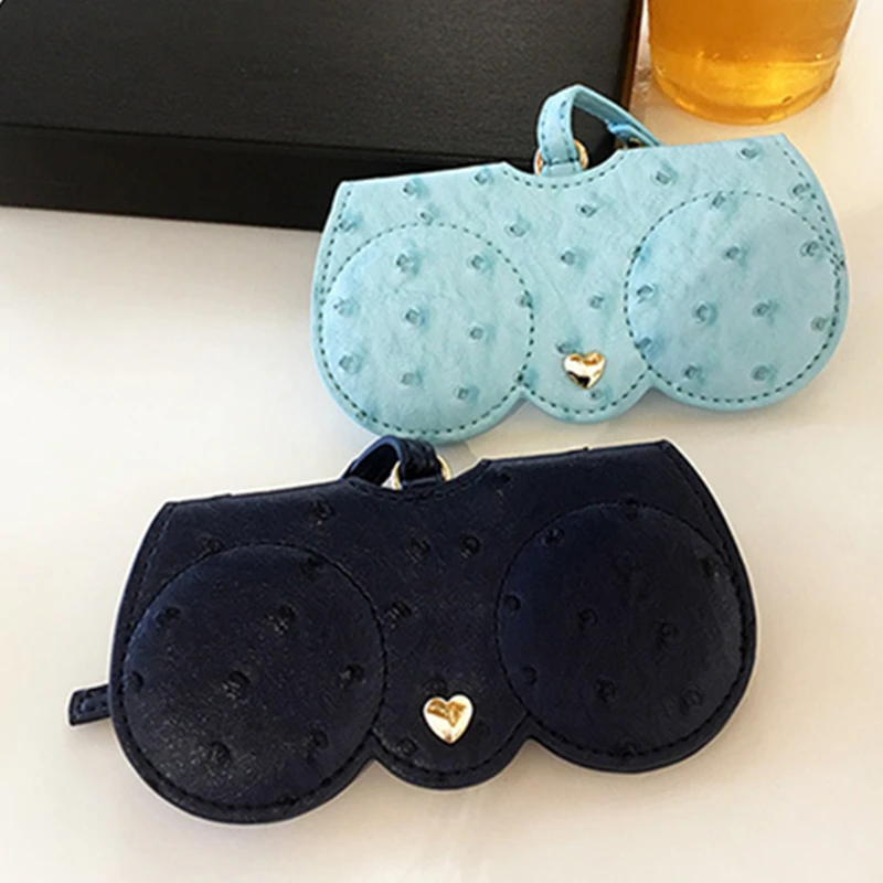 Уникальный Чехол для очков KPAY из искусственной кожи с страусиным узором