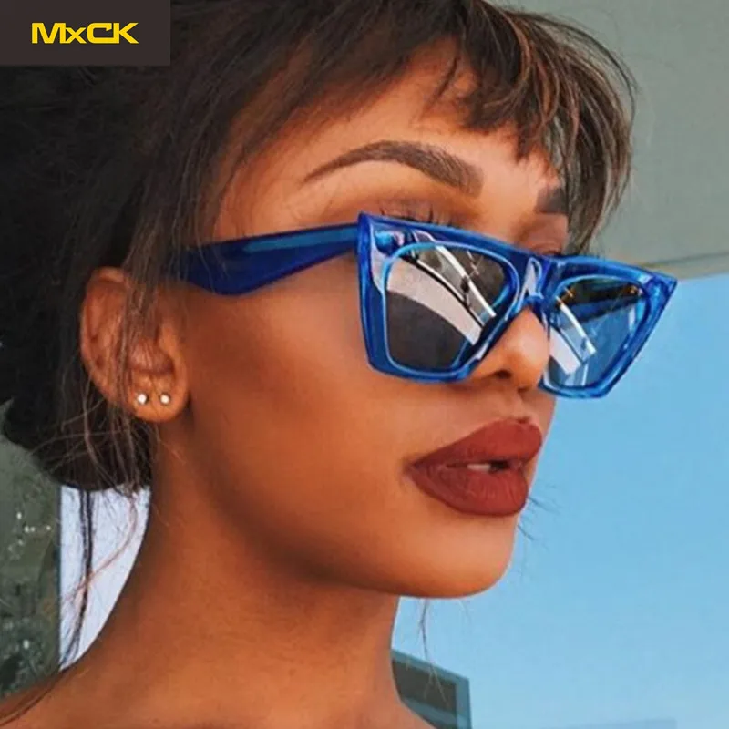 Женские винтажные солнцезащитные очки MxCK маленькие треугольные в стиле ретро