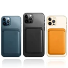 Магнитный чехол For MAGSAFE для iPhone 12 13 Pro Max, чехол для телефона, кожаный кошелек с адсорбционной картой для iPhone 12 13, Роскошная мини-задняя крышка