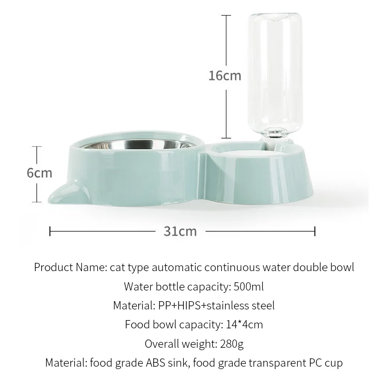 Автоматическая Емкость для домашних животных кухонная чаша с дозатором воды