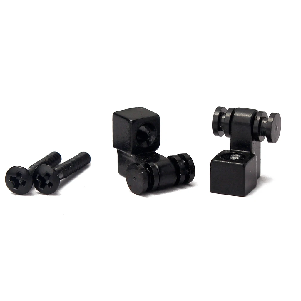 

Set of 2 Electric Guitar Iron Black Roller String Retainer 12 x 11.5 x 10mm