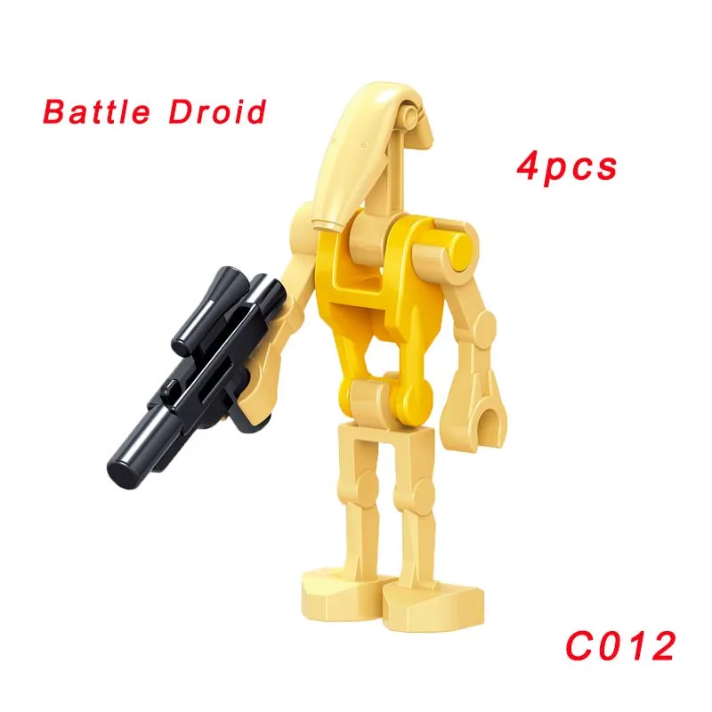 C012 Одиночная Звездные войны кирпич Хан Solo Embo Jawa Финн Анакин Скайуокер K-3Po йода капитан тарпалс Aayla ecura строительный блок - Цвет: C012
