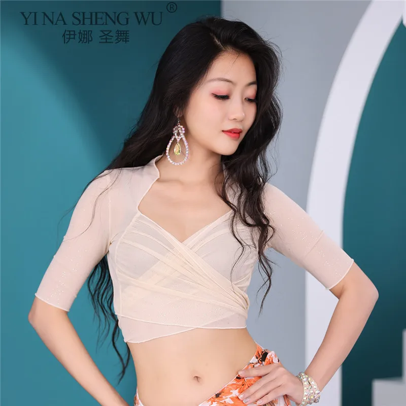 

Loose Design Sexy Belly Dance Costume Top Printing Split Long Skirt Dance Costume Oriental Dance Performance Practice Clothes