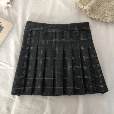 

Women Skirts High Waist Kawaii Cute Students Jk Uniform High Waist Pleated A-line Mini Plaid Harajuku Women Skirt