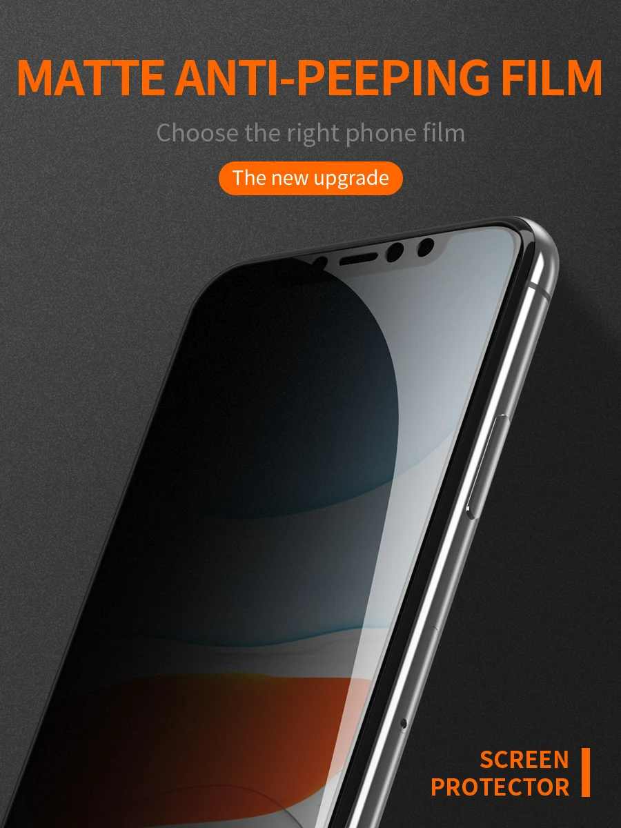 Частный протектор экрана для iPhone Ellietech противошпионское закаленное стекло 12 12pro