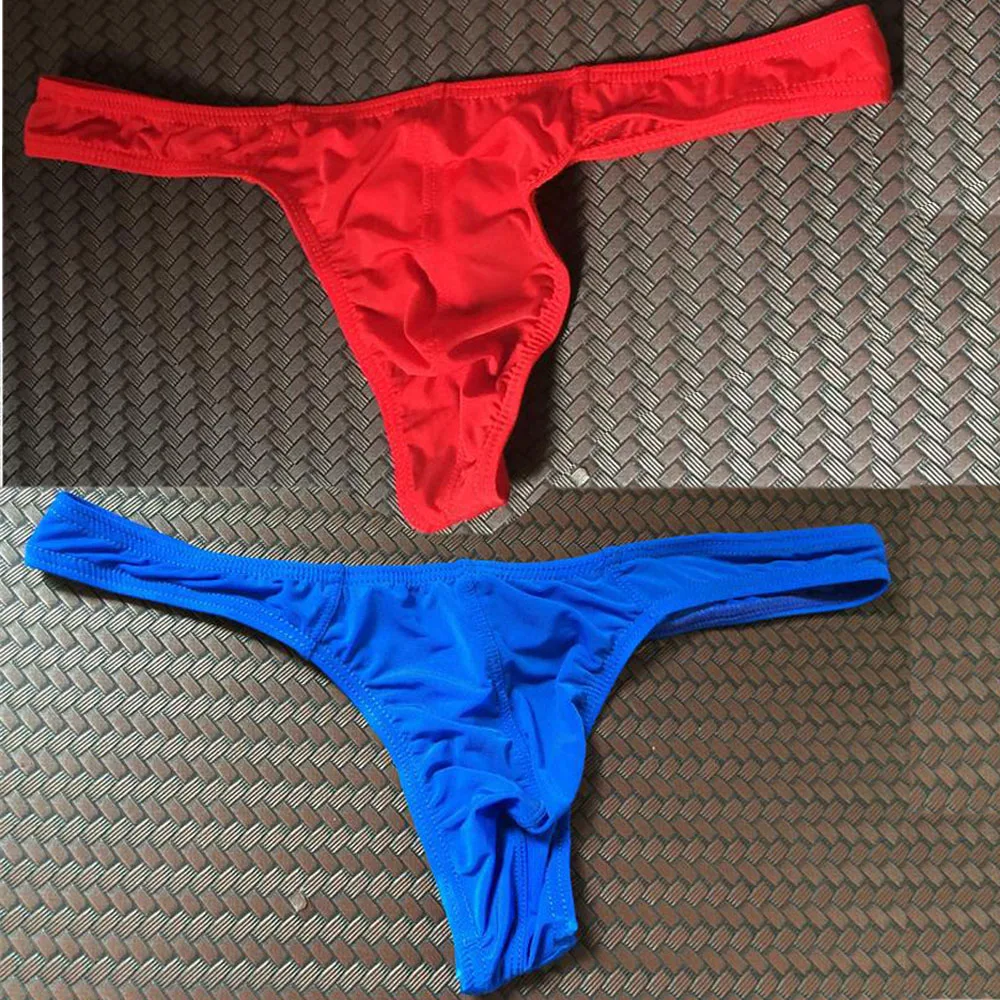Мужские дышащие полупрозрачные стринги из вискозы с низкой талией 6 цветов| |