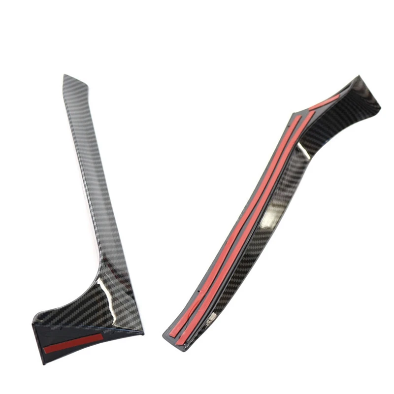 

Rear Window Side Canard Spoiler Splitter Trim for Golf 6 MK6 R GTD 2008-2013 Carbon Fiber Style