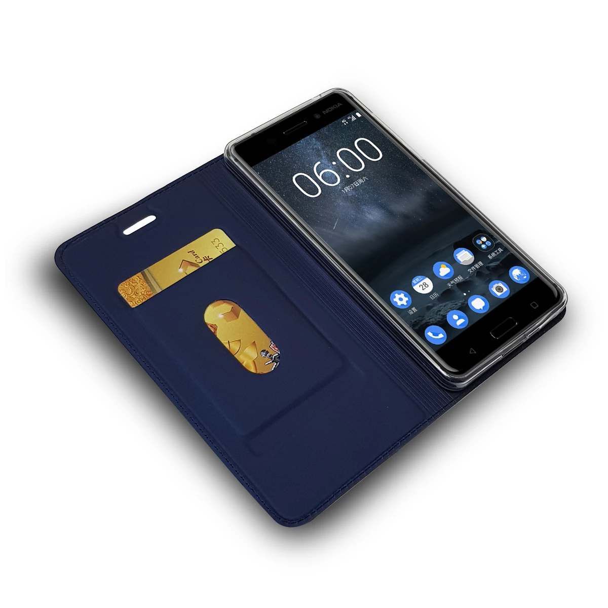 Чехлы для Nokia 2 3 5 6 7 8 2018 Роскошный кожаный чехол телефона 1 4 Чехол бумажник книги