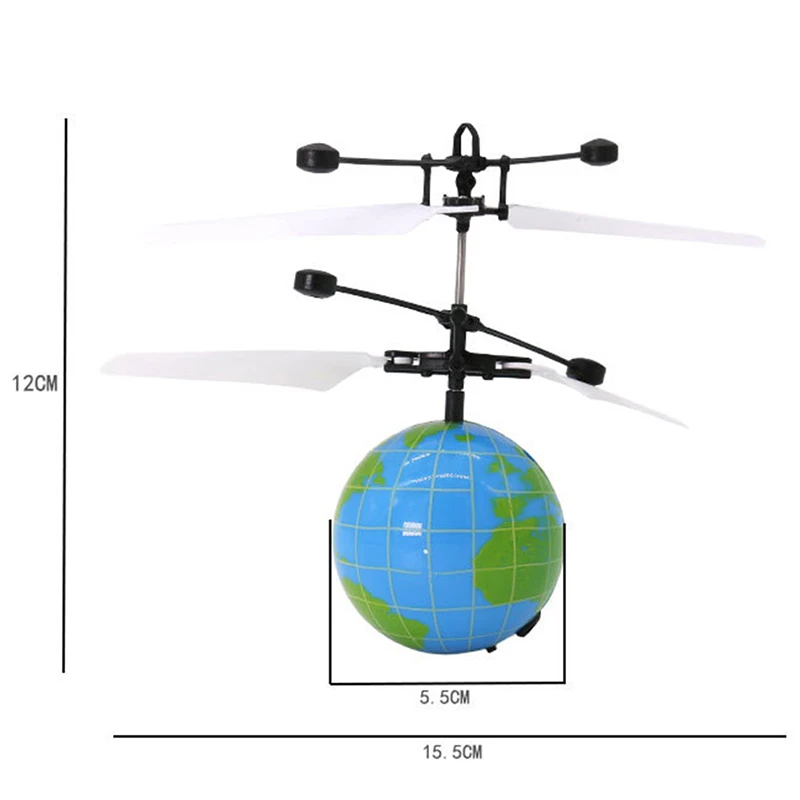 

Funny LED Lighting Obstacle Sensor Flying Ball Helicopter Toy For Kids Children LED Light Makes Color Infinitely Changes