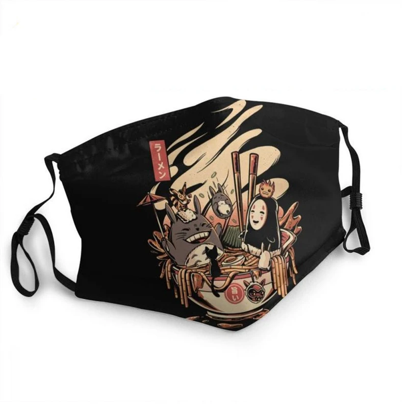 Пыленепроницаемая маска для лица косплея с пиритированным рисунком Мой сосед