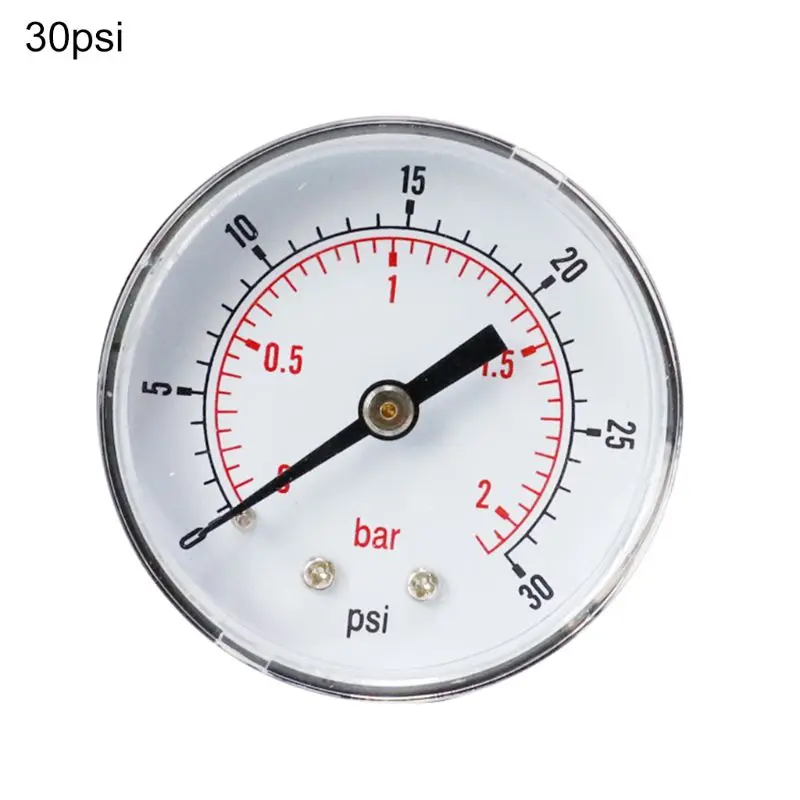 Манометр 52 мм Циферблат 1/4 &quotBSPT горизонтальный 0/15 30 60 100 160300 PSI &amp Bar|Манометры| |