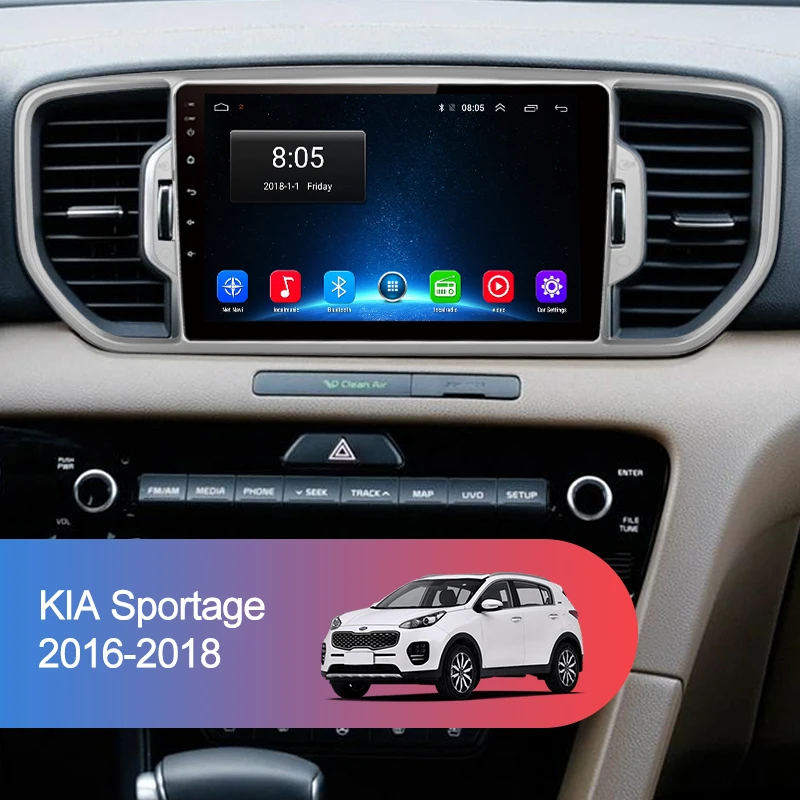 AWESAFE for KIA Sportage 4 KX5 Car Radio Multimedia video player GPS No 2din 2 din Android 8.1 2G+32G