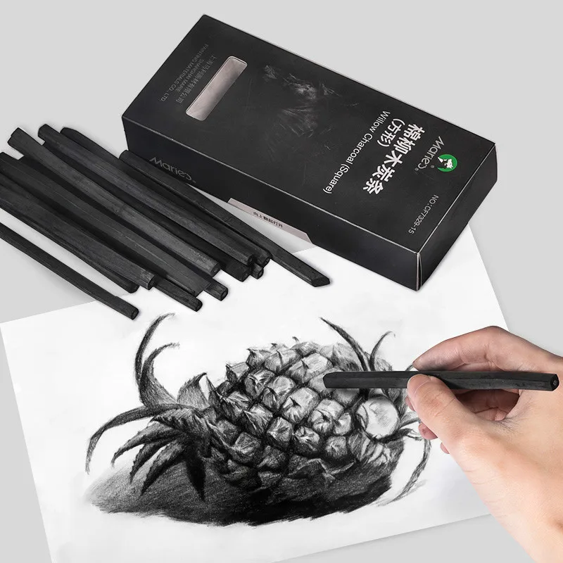 Marie's-lápiz de carbón Para Dibujo Profesional, 15 Uds., B