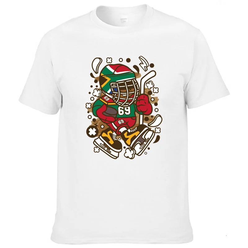 

2021 Trend hand-painted 3D printing T-shirt breathable pure cotton fashion casual multicolor pattern Harajuku T-shirt 1