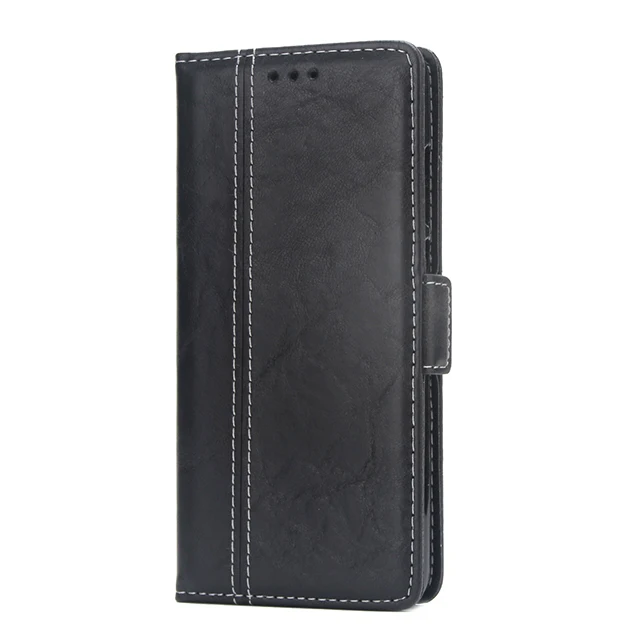 Black Coque Note 7 Pro, простой модный роскошный кожаный чехол с откидной крышкой для пар, для Xiaomi Redmi Note7Pro, чехол для карт, Celular - Цвет: Black