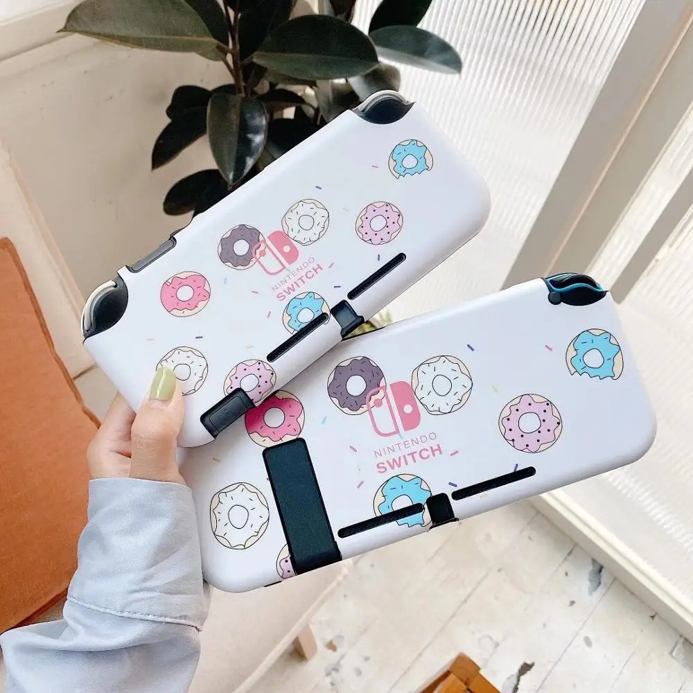 

Funny doughnuts Switch Lite Protective Case Shell TPU soft Cover Shell NS Anti-fall Sleeve Case For Nintendo Switch Accessories
