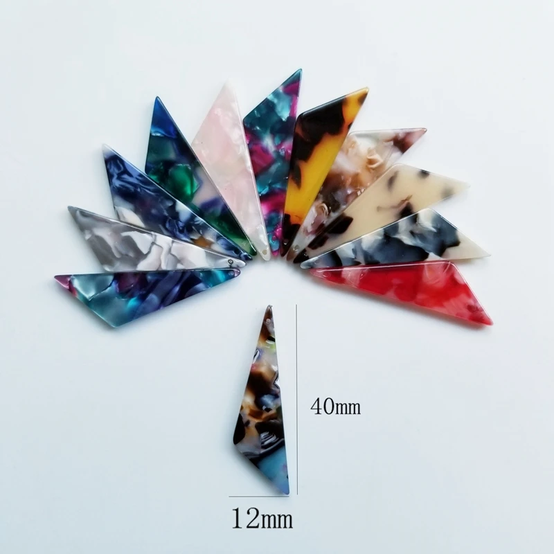 Треугольное акриловое Уксусное кислотное ушное кольцо для ногтей своими руками