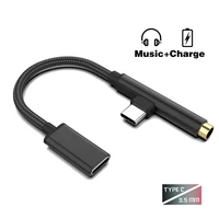 type c to 3 5mm earphone jack adapter for huawei xiaomi samsung 90 degree usb aux audio usb c charger charging cable headphone