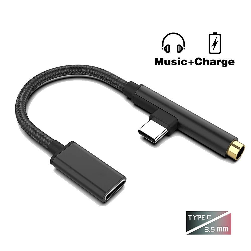 Адаптер для наушников с разъемом USB Type C на 3 5 мм Huawei Xiaomi Samsung 90