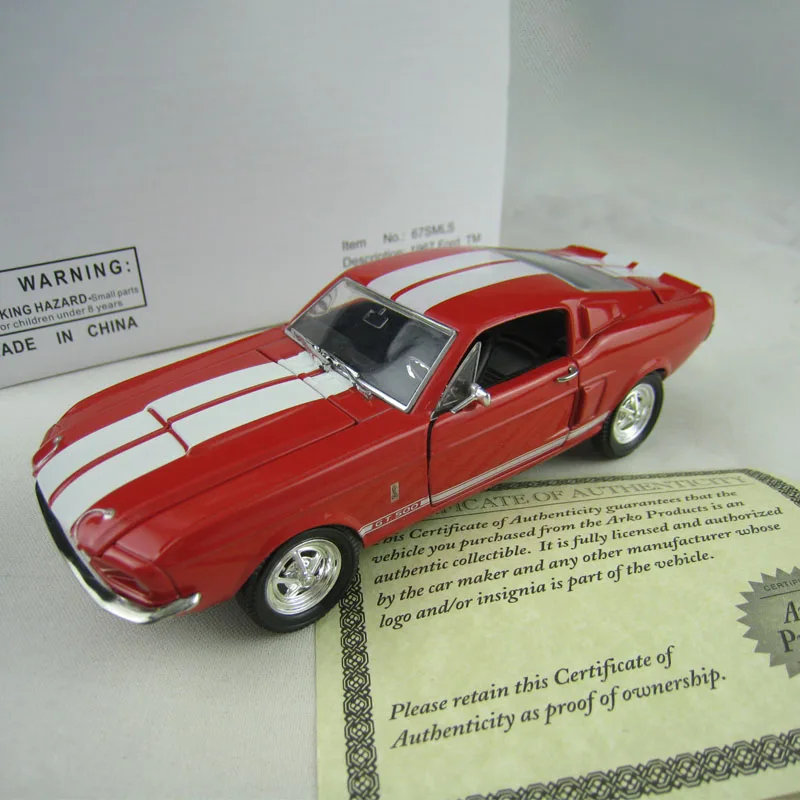 Модель мускулов Ford SHELBY Cobra GT500 из сплава 1/32 игрушечный автомобиль литой