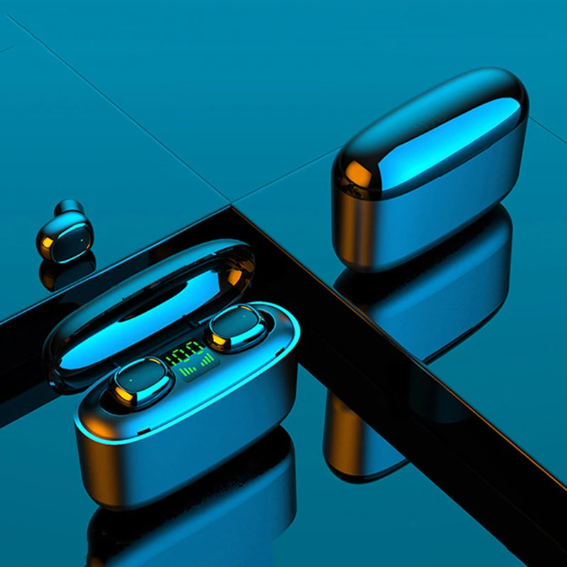 Светодиодный дисплей Bluetooth беспроводные наушники спортивные водонепроницаемые