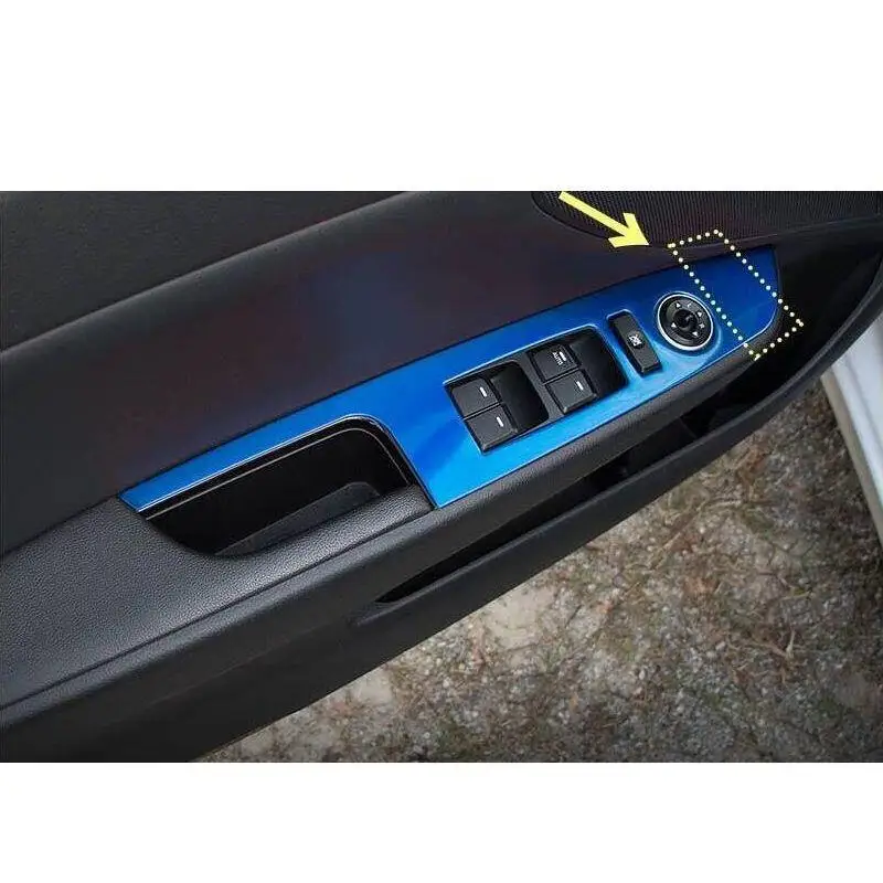 Автомобильные хромированные дверные ручки для окон аксессуары интерьера яркие