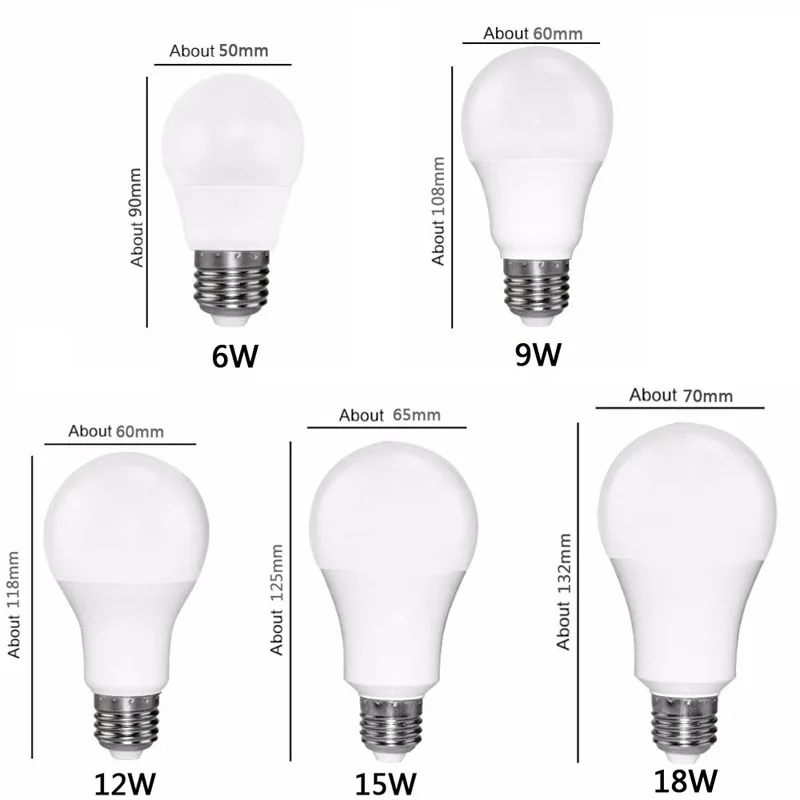 LED bulb E27 Светодиодный светильник-кукуруза E27, E14, 110 В, 220 В, SMD5730, 3 Вт, 7 Вт, 12 Вт, 15 Вт, 18 Вт, светильник, лампада, светодиодный, диодные лампы, энергосберегающий светильник для дома - Испускаемый цвет: LED bulb E27