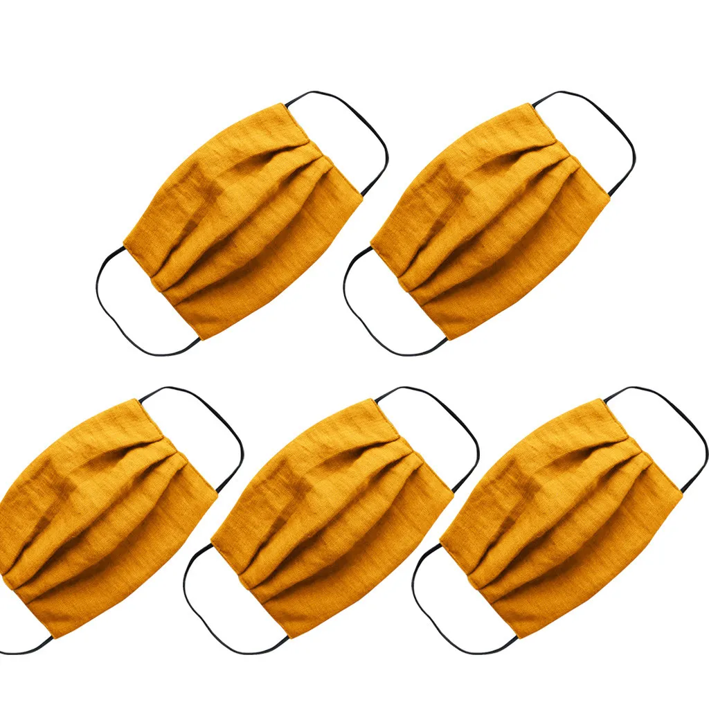 

Face Mask Filter Safe Breathable Protective Masks 5pc Natural Linen Adult Windproof Foggy Haze Pm2.5 Mask Mascarilas