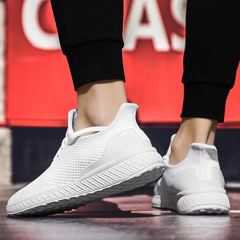 Кроссовки мужские сетчатые Вулканизированная подошва удобная дышащая обувь для