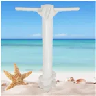 Пляжный зонт песчаный наземный анкерный Стенд Портативный ветрозащитный ABS пластик легкий зонтик шип шнек