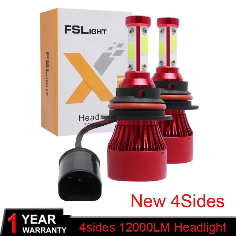 

Elglux 2PCS H1 H4 H7 H11 Car headlight 80W 12000LM 12V 9005 9006 LED Headlight Bulbs 6000K White LED Fog Car Auto Lamps