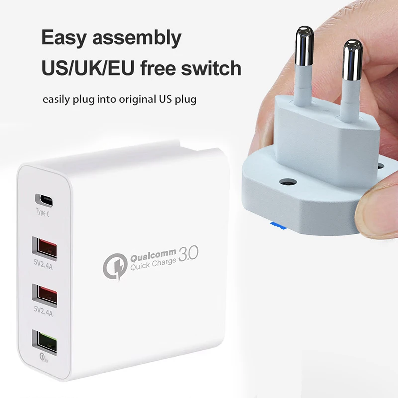 36 Вт мульти быстрое зарядное устройство PD type C USB для samsung iPhone huawei Tablet QC 3 0 настенное